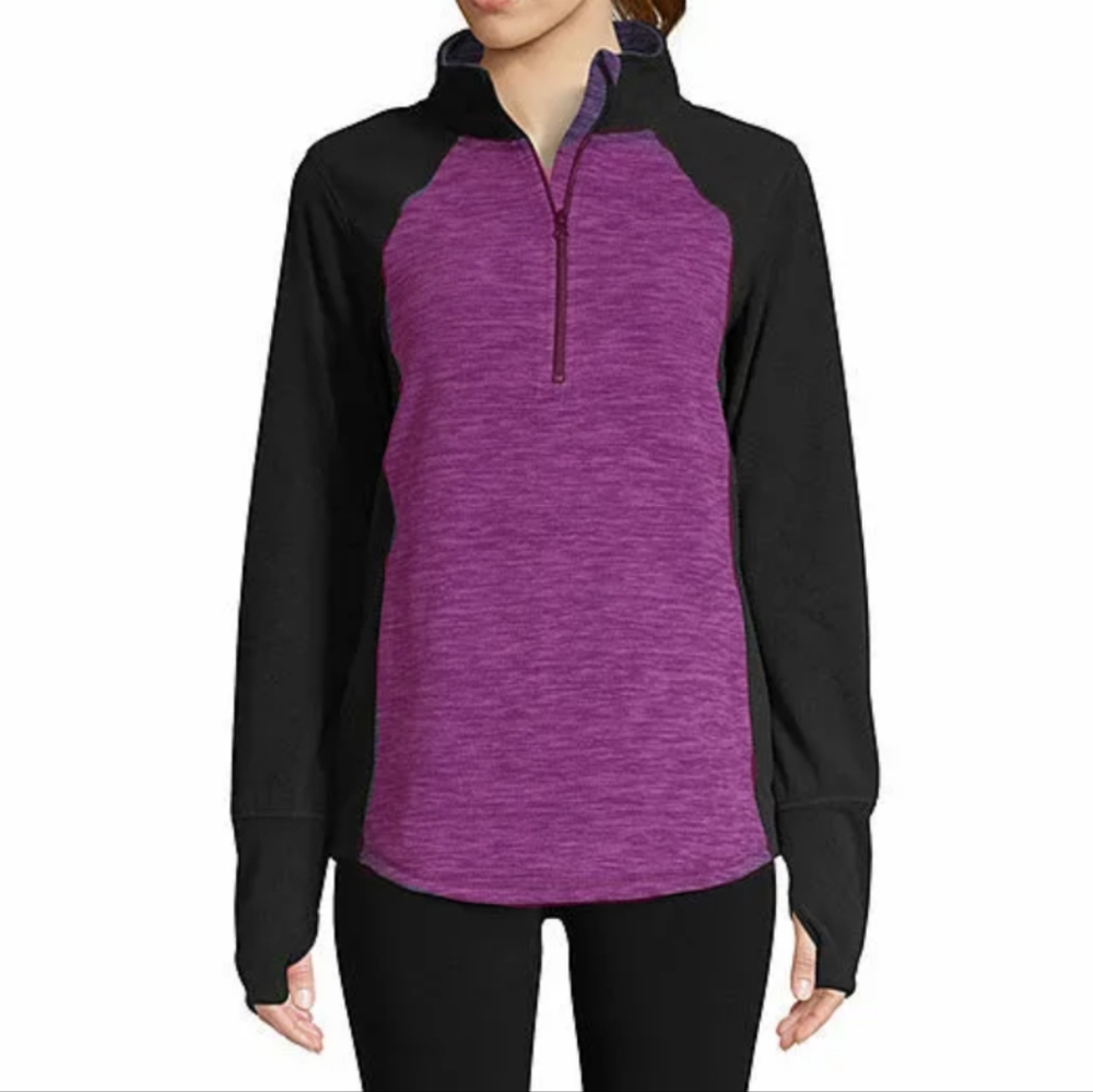Quarter-Zip Pullover | St. John's Bay | Fuchsia